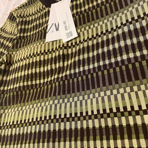 ZARA JACQUARD T-SHIRT Size M - Picture 11 of 11